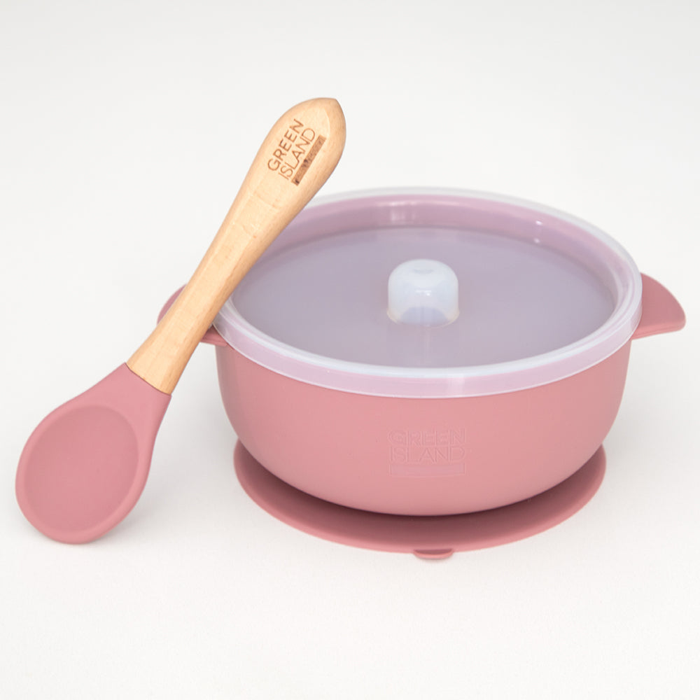 Baby bowl and spoon mulberry