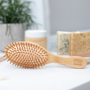 
            
                Load image into Gallery viewer, Bamboo Hairbrush Bathroom
            
        