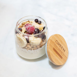 
            
                Load image into Gallery viewer, Glass Overnight Oats Jar
            
        